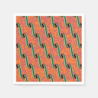 Serviette En Papier Serviette colorée avec motif en tissu africain