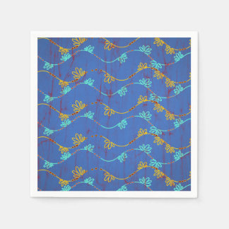 Serviette En Papier Serviette colorée avec motif en tissu africain