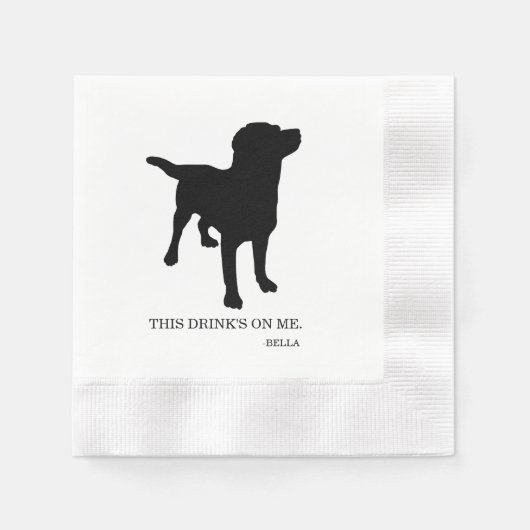 Serviette En Papier Serviette de cocktail pour amateurs d'animaux (Devant)
