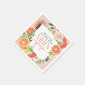 Serviette En Papier Serviette de douche de mariée Tropical Citrus (Coin)