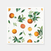 Serviette En Papier Serviette de fête Citrus Orange (Devant)