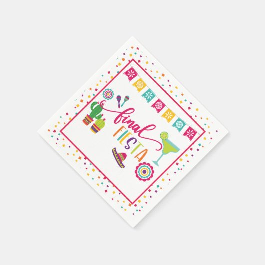 Serviette En Papier Serviette de fête de Bachelorette Final Fiesta - B (Coin)