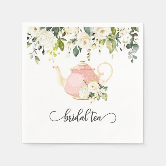 Serviette En Papier Serviette de fête de thé de mariage - Rose (Devant)