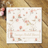 Serviette En Papier Serviette de fête prénuptiale de cowgirl aux fleur