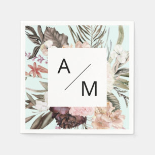 Serviette En Papier Serviette de Floral Wedding