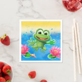 Serviette En Papier Serviette de la fête de la grenouille (En situation)