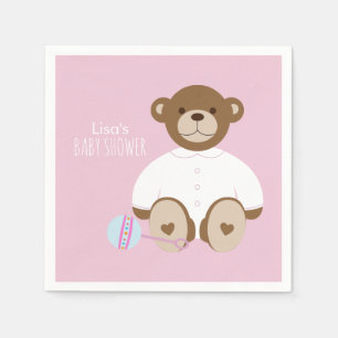 Serviette En Papier Serviette de papier de baby shower d'ours de
