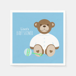 Serviette En Papier Serviette de papier de baby shower d'ours de