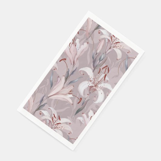 Serviette En Papier Serviette de papier Elegant Lily  (Coin)