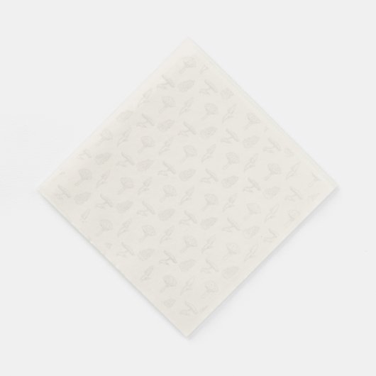 Serviette En Papier Serviette de récolte de champignons - Muet (Coin)