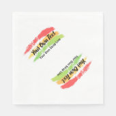 Serviette En Papier Serviette De Reggae Avec Votre Propre Texte (Devant)