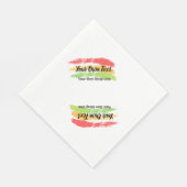 Serviette En Papier Serviette De Reggae Avec Votre Propre Texte (Coin)