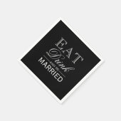 Serviette En Papier Serviette de table | Mangez Boire & Soyez (Coin)