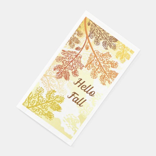 Serviette En Papier Serviette d'hôte en papier d'automne (Coin)