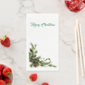 Serviette En Papier Serviette d'hôte en papier de vacances (En situation)