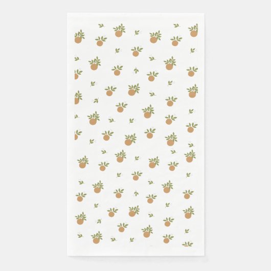 Serviette En Papier Serviette d'hôte Little Cutie Orange Napkin (Devant)