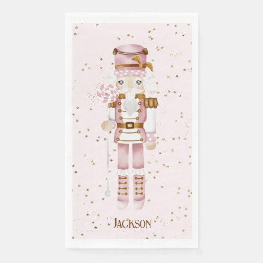 Serviette En Papier Serviette d'hôte pour croupe rose (Devant)
