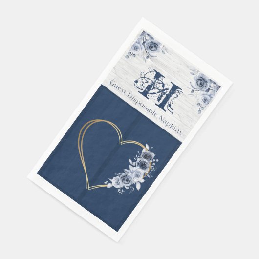 Serviette En Papier Serviette d'hôtes jetable (50) Ocean Theme Chic (Coin)