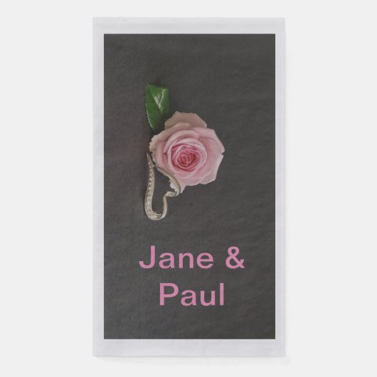 Serviette En Papier Serviette d'hôtes mariage Napkin (Devant)