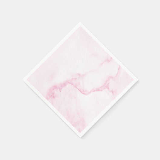 Serviette En Papier Serviette en marbre rose simple et parfaite (Coin)
