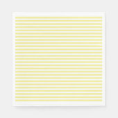 Serviette En Papier Serviette et Sofie papier rayé jaune Napkin (Devant)