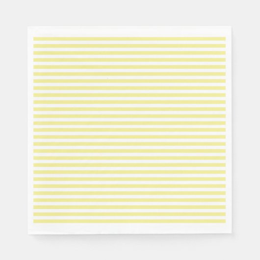 Serviette En Papier Serviette et Sofie papier rayé jaune Napkin (Devant)