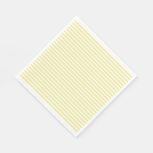 Serviette En Papier Serviette et Sofie papier rayé jaune Napkin (Coin)