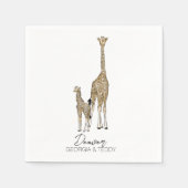Serviette En Papier serviette girafe (Devant)