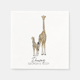 Serviette En Papier serviette girafe