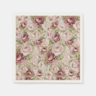 Serviette En Papier Serviette Mer de roses