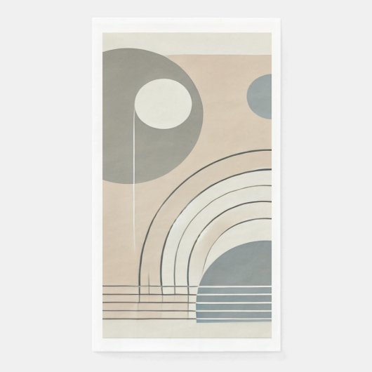 Serviette En Papier Serviette minimaliste Abstraite (Devant)