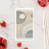 Serviette En Papier Serviette minimaliste Abstraite (En situation)