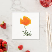 Serviette En Papier serviette orange (En situation)