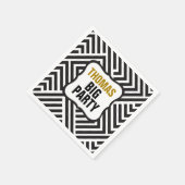 SERVIETTE EN PAPIER SERVIETTE POUR FESTIVITÉ PERSONNALISÉE (Coin)