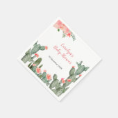 Serviette En Papier Serviette pour fête de mariage florale cactus trop (Coin)