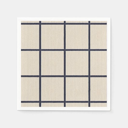 Serviette En Papier serviette rayée (Devant)