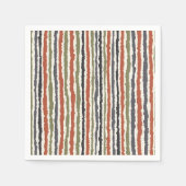 Serviette En Papier serviette rayée (Devant)