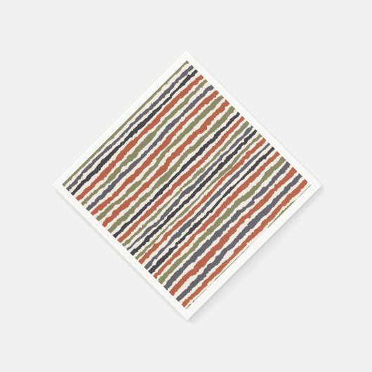 Serviette En Papier serviette rayée (Coin)