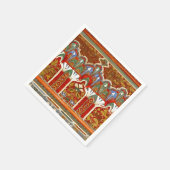 Serviette En Papier serviette rouge marocaine (Coin)