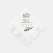 Serviette En Papier Serviette Tan Tropical pour la Fête des mariées |  (Coin)