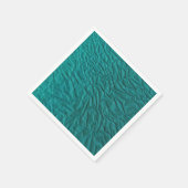 Serviette En Papier Serviette verte au design ridé (Coin)