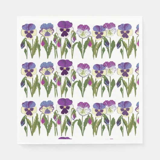 Serviette En Papier Serviette Viola (Devant)