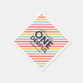 Serviette En Papier Serviettes 1er Anniversaire simples | Rainbow S (Coin)