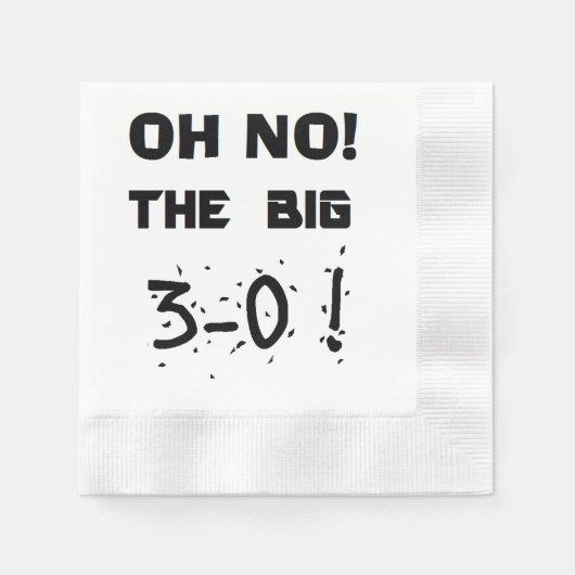 Serviette En Papier Serviettes "30e anniversaire" (Devant)