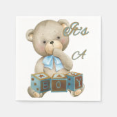 Serviette En Papier Serviettes 3 plis C'est un garçon (Devant)