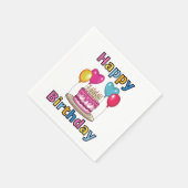 Serviette En Papier Serviettes 3 plis Joyeux Anniversaire (Coin)