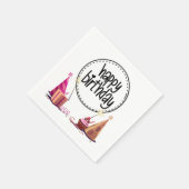 Serviette En Papier Serviettes 3 plis pour fête d'anniversaire (Coin)