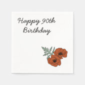 Serviette En Papier Serviettes 90e anniversaire (Devant)
