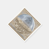 Serviette En Papier Serviettes à billes d'or Parties scintillant (Coin)