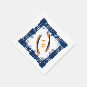 Serviette En Papier Serviettes à cocktails Blue & Orange (Coin)